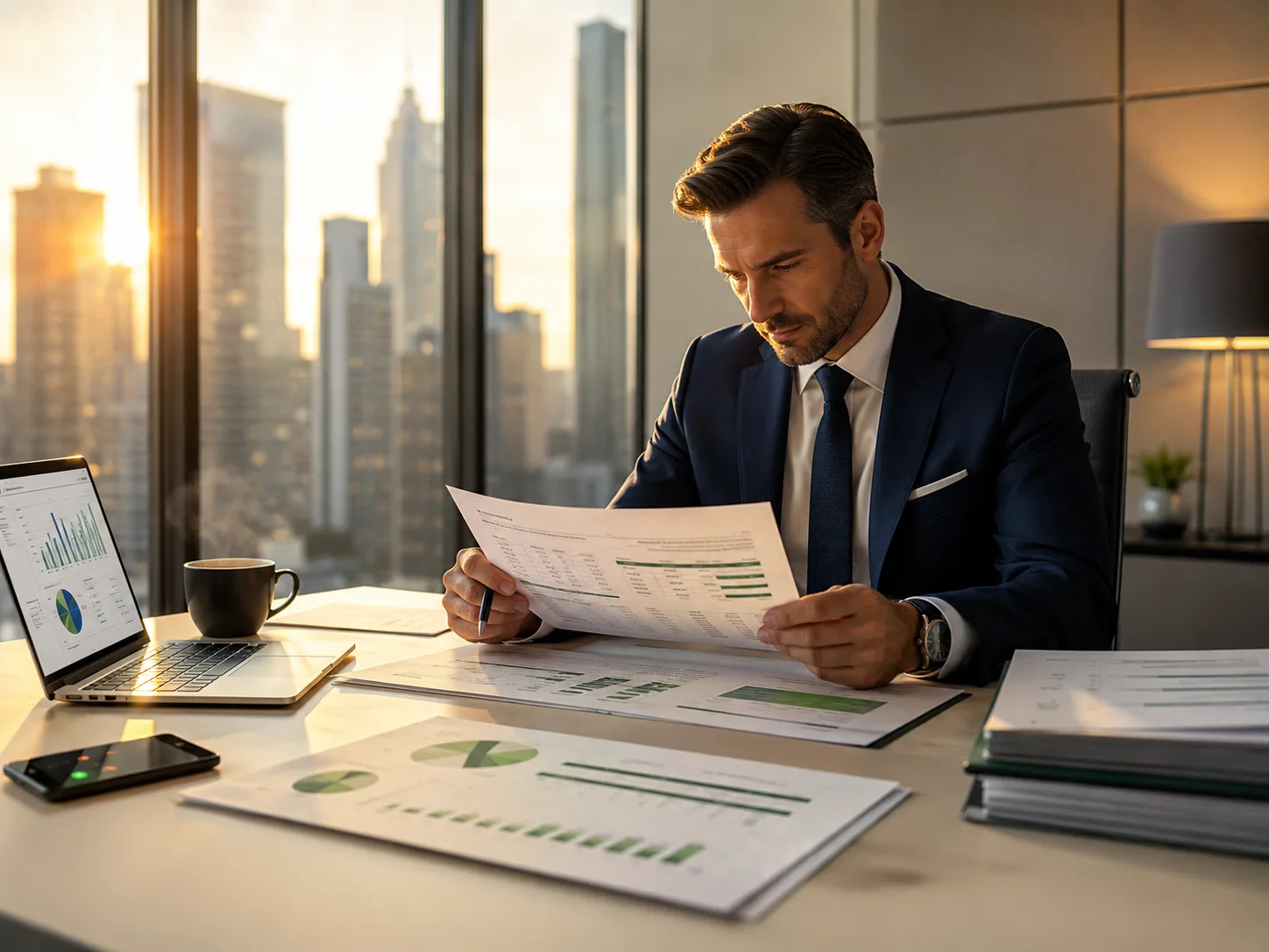 Advisor walking a client through their options